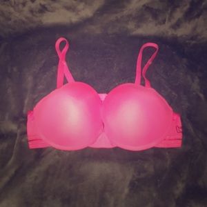 Pink bebe wired bra